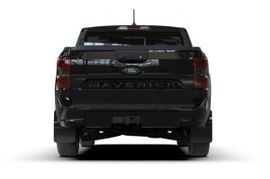 Ford Maverick Mud Flap - Rally Armor - Metallic Black Logo - Black - `22-`26